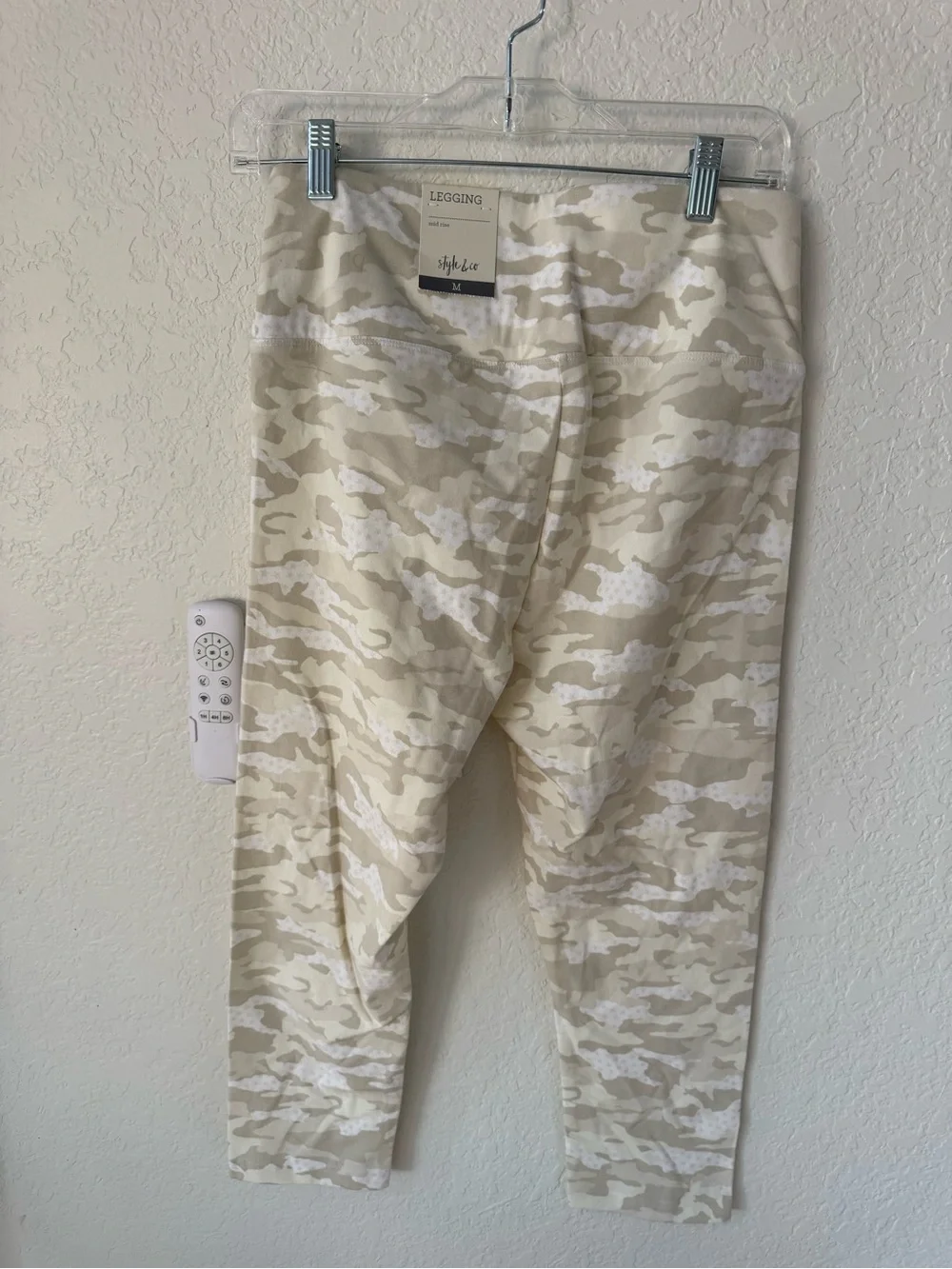 Style & Co. Beige and Cream Camo Leggings - Picture 2 of 4